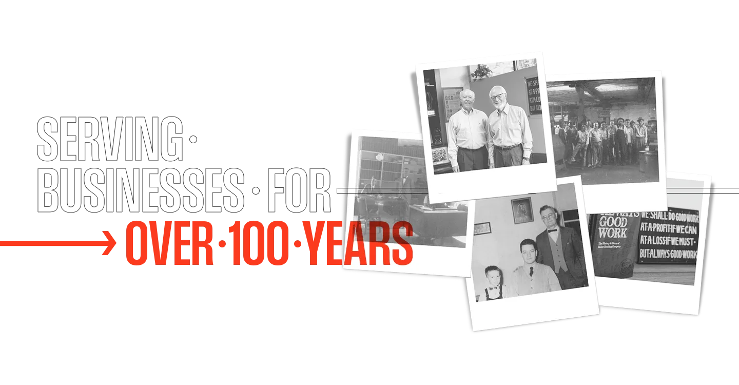 Serving businesses for over 100 years collage