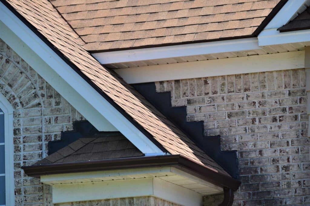 Tan brown shingle roof
