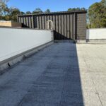 Roof repairs on school district building