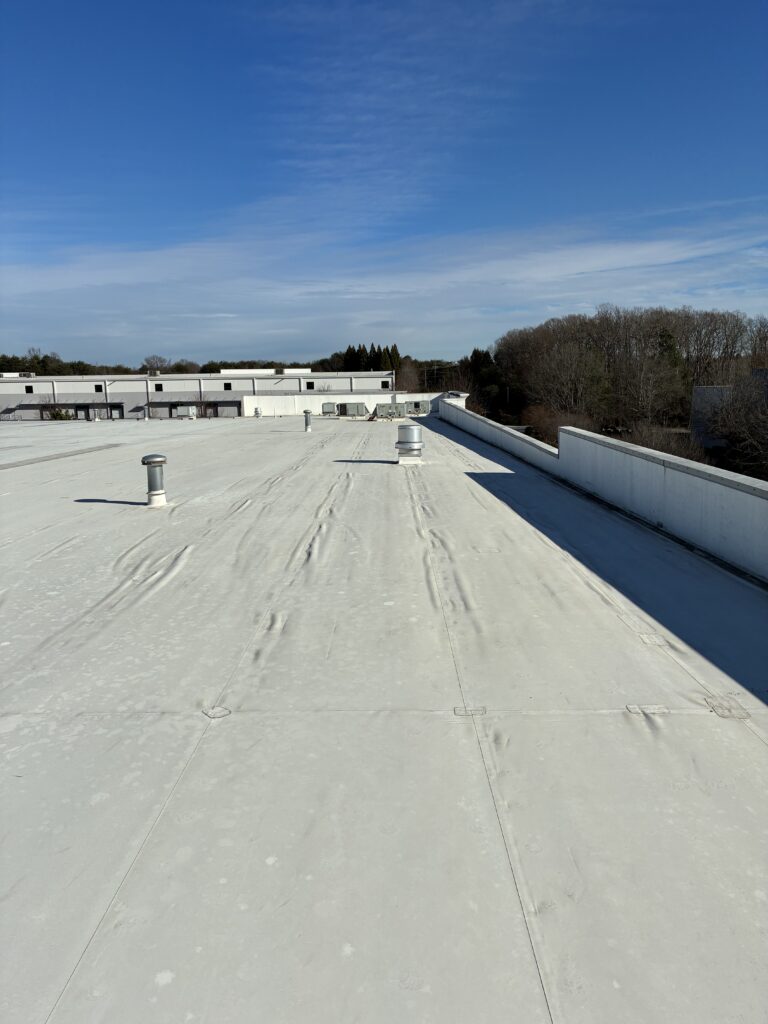 Roof repair at warehouse