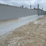 Membrane replacement on manufacturing building