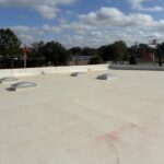 roof repair at industrial facility