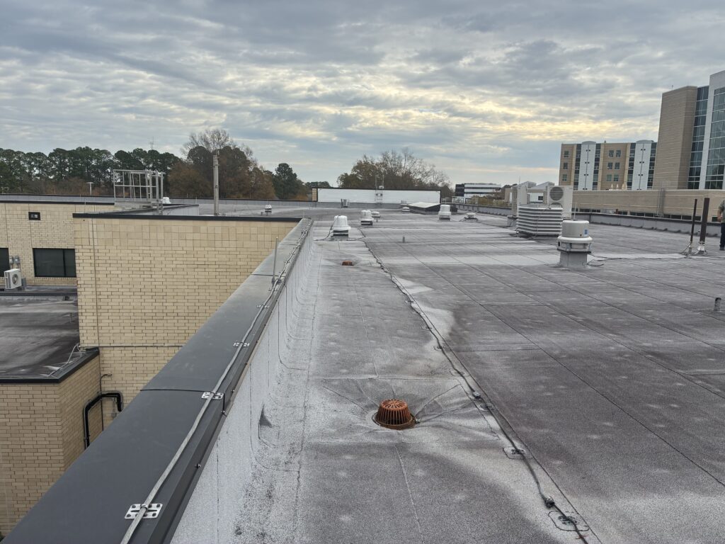 University building membrane repair
