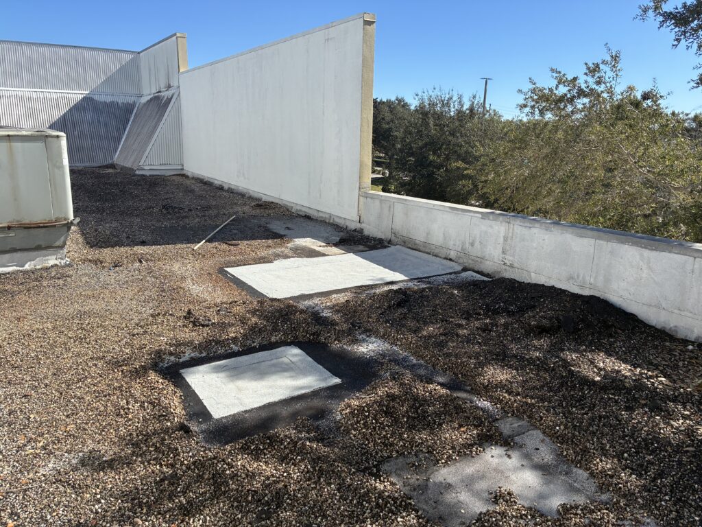 Roof repair retail property