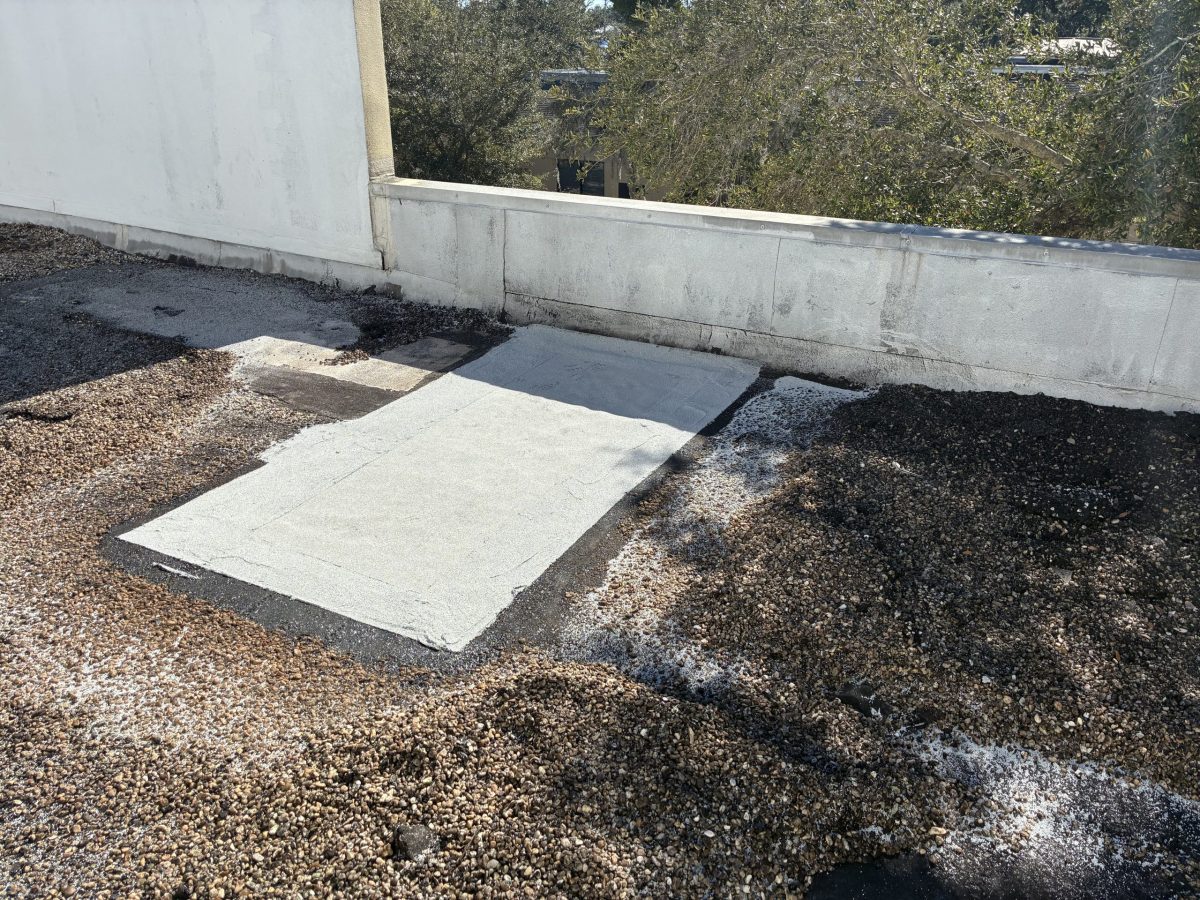 Built up roof repair
