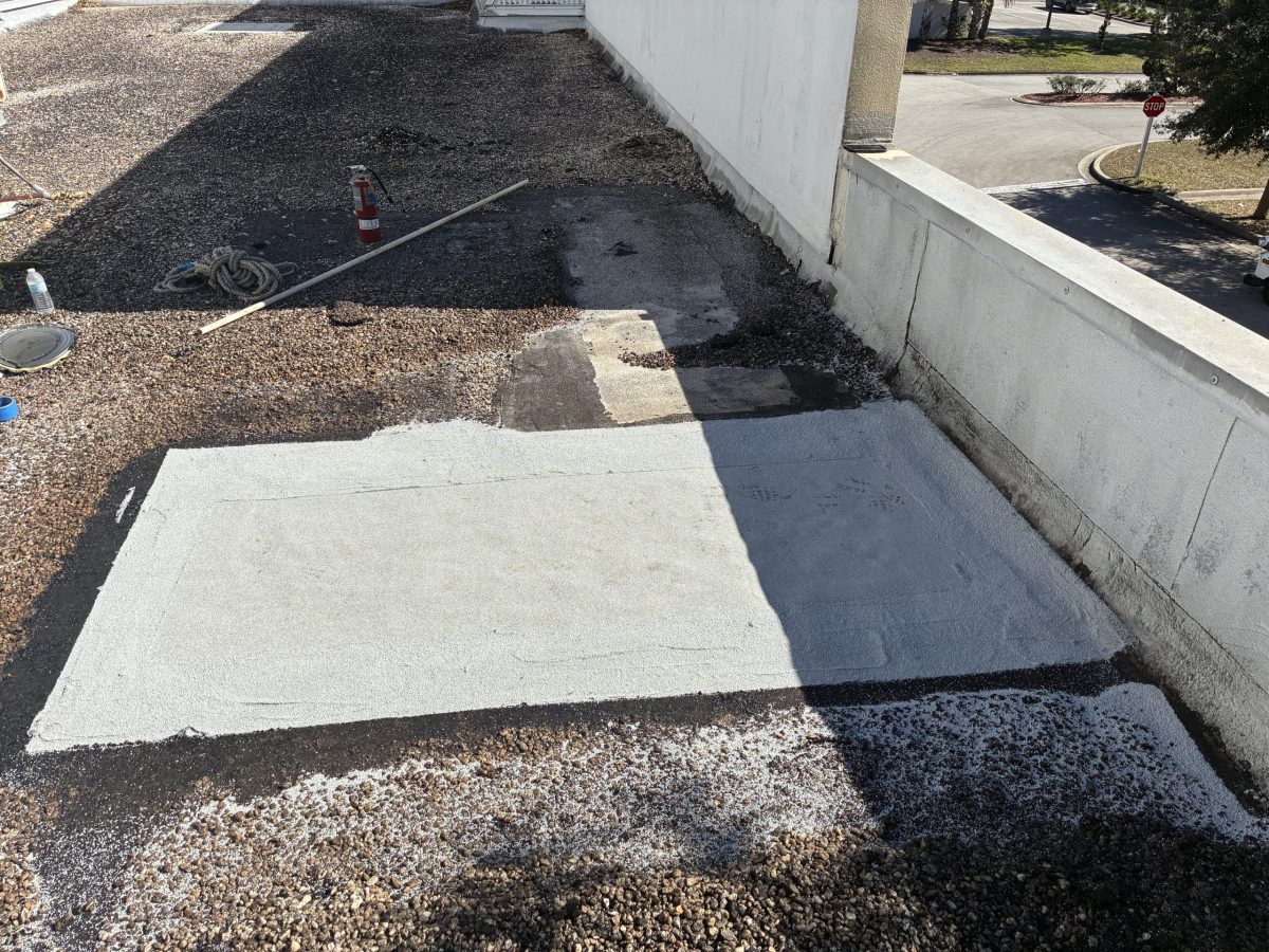 Built up roof repair