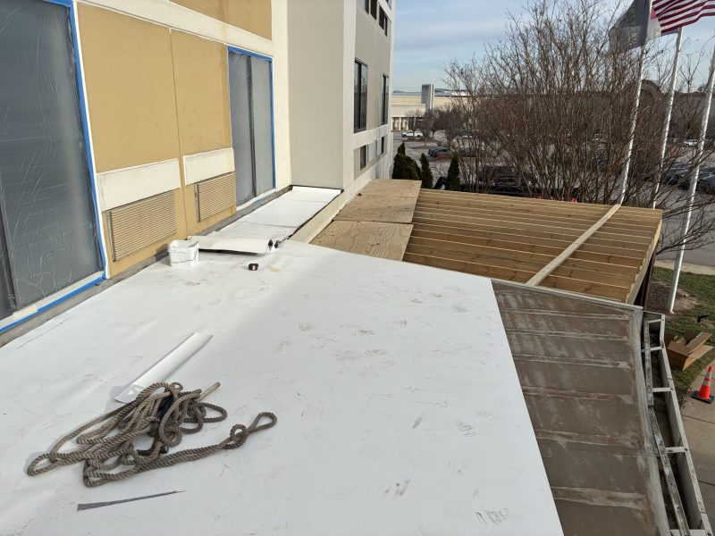 single ply roof replacement