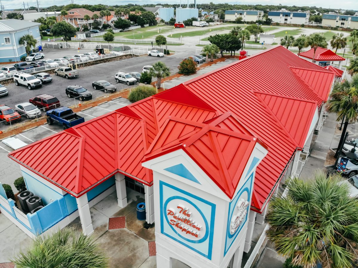 red metal roof