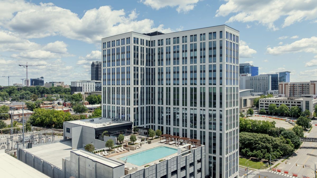 high rise apartment complex