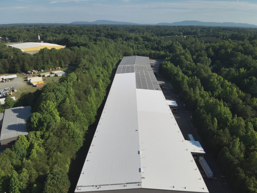 roof coatings in progress