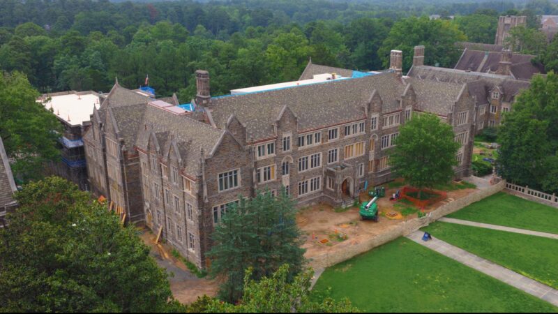 Ludowici clay tile and copper roof replacement on Duke University's Reuben-Cooke Building in Durham, NC